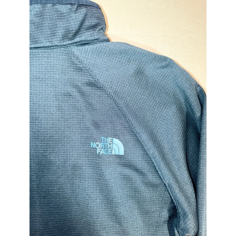 THE NORTH FACE Men's Sweatshirt Quarter Zip Navy Blue Long Sleeve Size L
